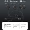 Dier DK12 800m Bluetooth 5.0 Waterproof Motorcycle Helmet Headset - 5