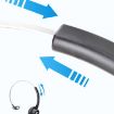 VT200 Single Ear Operator Headset with Mic, 3.5mm Double Plug PC Head - 4