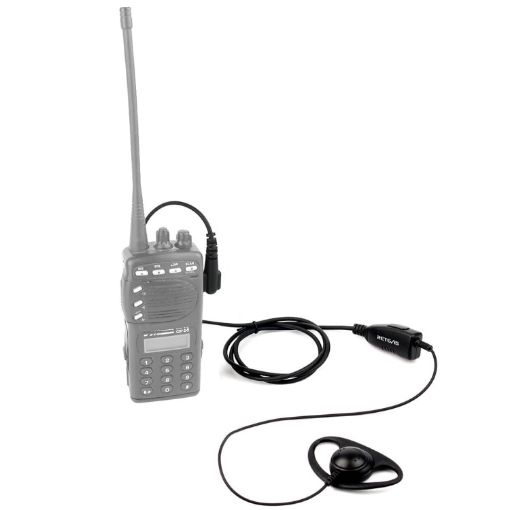 RETEVIS R-122 2 Pin D Shape Ear Hook Mic for Motorola Radios - 1