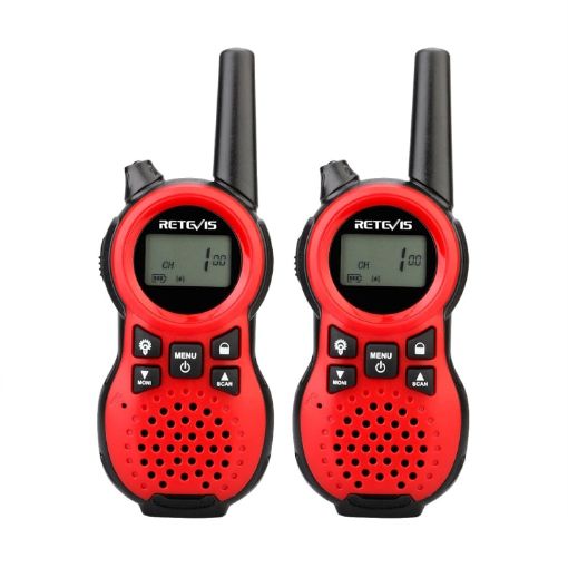 RETEVIS RT38 Red FRS License-free Kids Walkie Talkie Pair 22CH  - 1