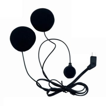 HD Noise-Proof Helmet Intercom Headset 10Pin Plug Microphone Speaker - 1