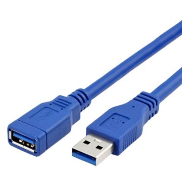 USB 3.0 Extension Cable 5m Male to Female for Mouse/Keyboard Blue - 1