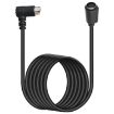 Curved Mini DIN 8 Pin S-Video TV Audio Adapter Cable, 3m (Black) - 2
