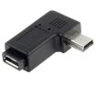 Micro USB to Mini USB 90 Degree Adapter (Black) - 2