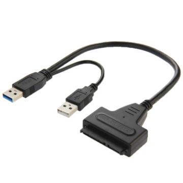 USB 2.0/3.0 To SATA Cable + 2.5" HDD Box, Supports 4TB Speed - 1