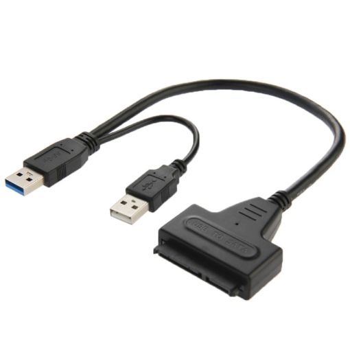 USB 2.0/3.0 To SATA Cable + 2.5" HDD Box, Supports 4TB Speed - 1