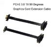 PCI-E 3.0 1X 90 Graphics/Wireless Card Extension Cable 5cm - 2