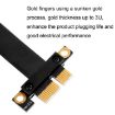PCI-E 3.0 1X 90 Graphics/Wireless Card Extension Cable 5cm - 3