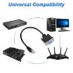 DB9 to RJ9 Adapter Cable 1.8m RS232 Connection, Black 4P4C Telephone - 7