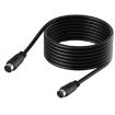 DIN Male to Male 3 Pin Audio Cable, 0.5m (Black) - 1