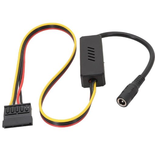 DC 5.5x2.5mm Adapter to SATA Hard Disk Power Cable - 1