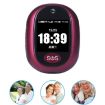 RF-V45-B Mini GPS Tracker Pendant, SOS/Camera/Health/4G LTE, Wine Red - 1