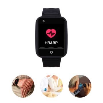 RF-V46-A GPS Tracker Watch, SOS/Camera/Health/4G, Black - 1