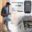 Mini Waterproof GPS Tracker with Alarms & Voice Monitor - Black - 6