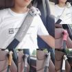 Cute Cartoon Gray Fox Seat Belt Cushion, Anti-Strangled, 30.5cm - 2