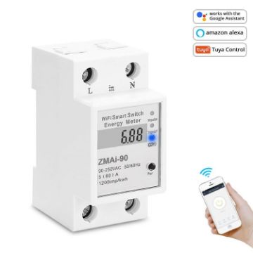 ZMAi-90 Wifi Smart Switch Energy Meter, Tuya App, Alexa & Google - 1