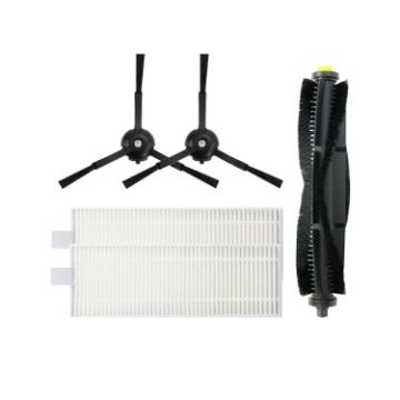 360 X100/X100 MAX Vacuum Accessories: Main Brush, 2 Filters, 2 Side Brushes - 1