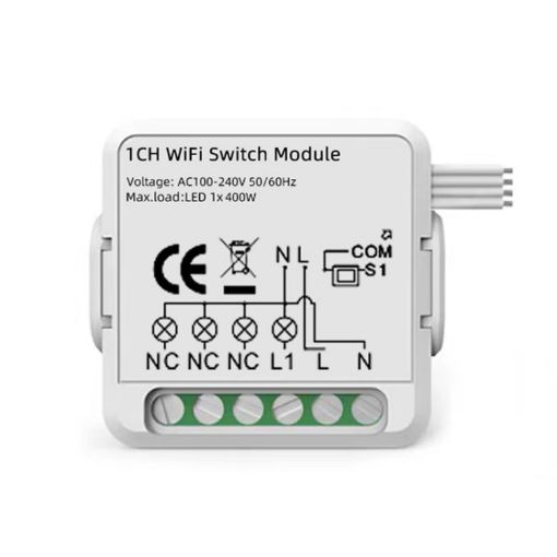 WiFi Smart Switch Module 1CH for Alexa/Google Home/Tuya App - 1