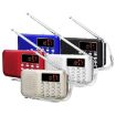 MP3 Radio Speaker Player with LED Flashlight, TF Card & USB (White) - 2