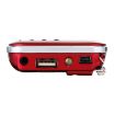 MP3 Radio Speaker Player with LED Flashlight, TF Card & USB (White) - 6