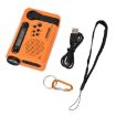 HRD-900 LED Solar Hand Crank NOAA Radio - Orange - 3
