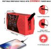 Emergency Radio 2000mAh AM/FM/NoAA Hand Crank Solar Powered (Orange) - 4