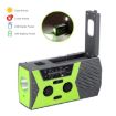 Emergency Radio: AM/FM/NOAA 2000mAh Crank & Solar Powered (Red) - 3