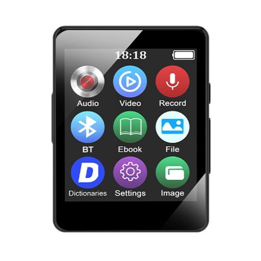 128GB MP3 Music Player Bluetooth 5.0 Ebook MP4 Walkman (Black) - 1