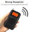 Mini Portable Black FM + AM Radio with Loudspeaker HRD-104 - 6
