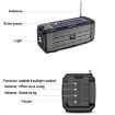 Solar Bluetooth Speaker with LED Light & FM Radio (Blue) - 5