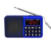 Y-928 Blue FM Radio LED Display MP3 TF Card U Disk Support - 1