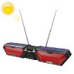 DV-880 Red Dual Solar Wireless Bluetooth Outdoor Speaker Radio - 1