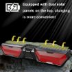 DV-880 Red Dual Solar Wireless Bluetooth Outdoor Speaker Radio - 7