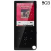 E05 2.4" Touch MP4/MP3 Player 8GB, E-Book/Alarm, No Bluetooth, Black - 1