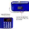 MP3 Radio Speaker with TF Card USB & LED Flashlight (Black) - 5