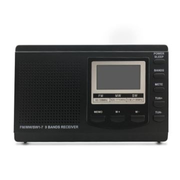 Portable HRD-310 FM AM SW Full Band Digital Radio (Black) - 1