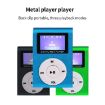 Pink Mini Lavalier MP3 Player with Screen & Earphone+Cable - 4