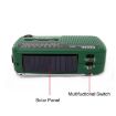 DE13 Green Hand-Cranked Solar Charging Emergency Outdoor Radio - 3