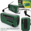 DE13 Green Hand-Cranked Solar Charging Emergency Outdoor Radio - 6