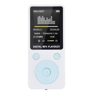 White Mini Portable MP4 Music Player FM Recorder No Memory Support - 1