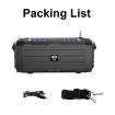 Solar Wireless Bluetooth Speaker with FM Radio - BDL-187 (Black) - 6