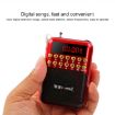 Rechargeable Red FM Radio Speaker with USB/TF/Music MP3 Player - 5