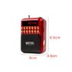 Rechargeable Red FM Radio Speaker with USB/TF/Music MP3 Player - 7