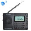 K-603 Black Portable FM/AM/SW Radio, BT & TF Card Support - 1