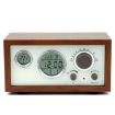 Retro Wooden Radio & Thermometer Alarm Clock (Random Color) - 1