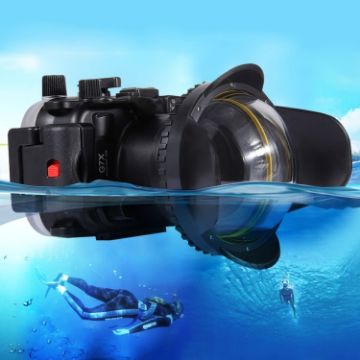 PULUZ 0.7X-0.8X Fisheye Wide Angle Dome Port Lens for 67mm Housing - 1