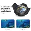 PULUZ 0.7X-0.8X Fisheye Wide Angle Dome Port Lens for 67mm Housing - 5