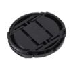 55mm Black Camera Lens Cap with Center Pinch Design - 4