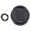 67mm Black Center Pinch Camera Lens Cap - 1