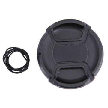 67mm Black Center Pinch Camera Lens Cap - 1
